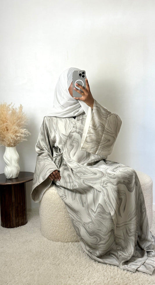 Marble Wrap Abaya