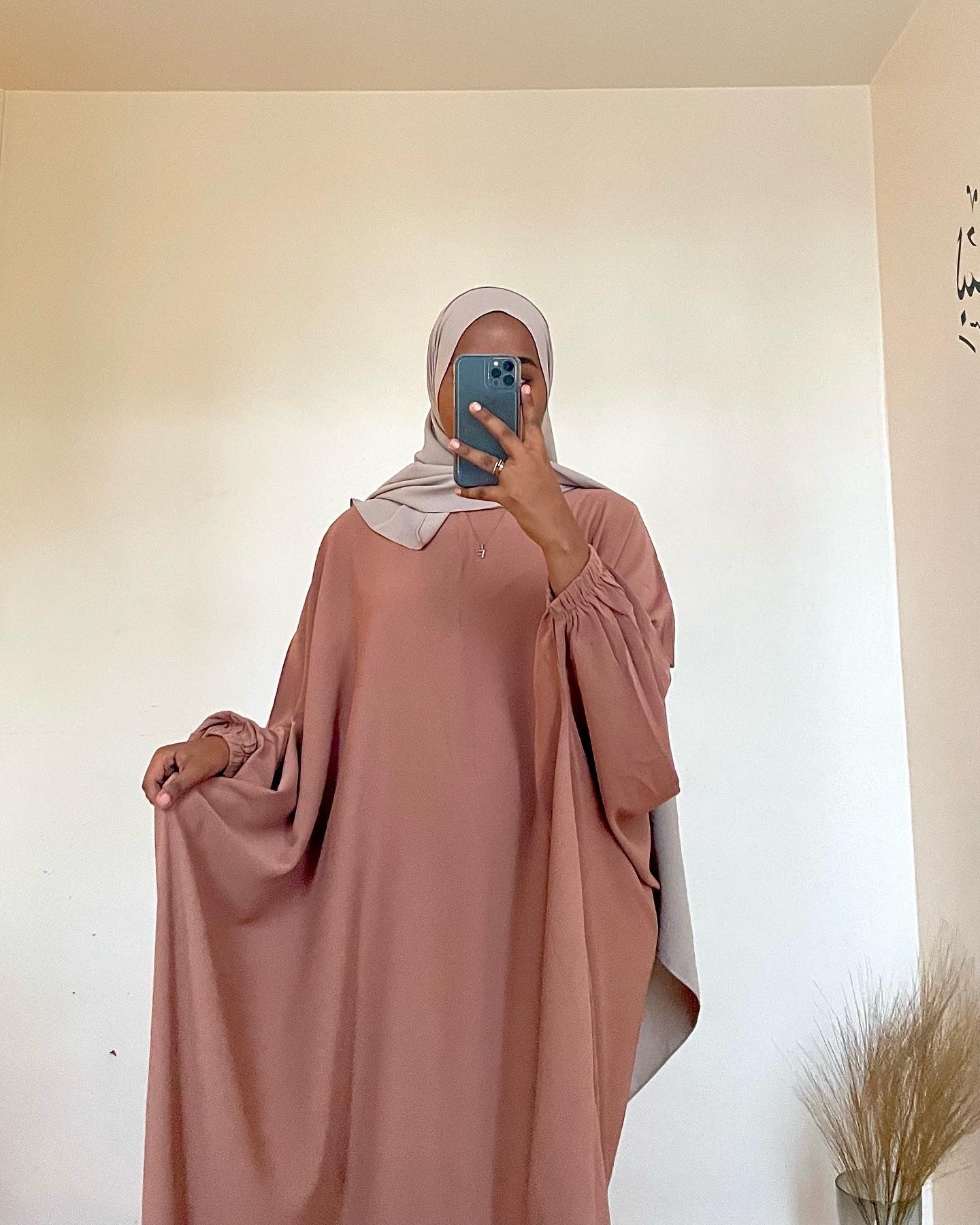 Butterfly Abaya (light brown)