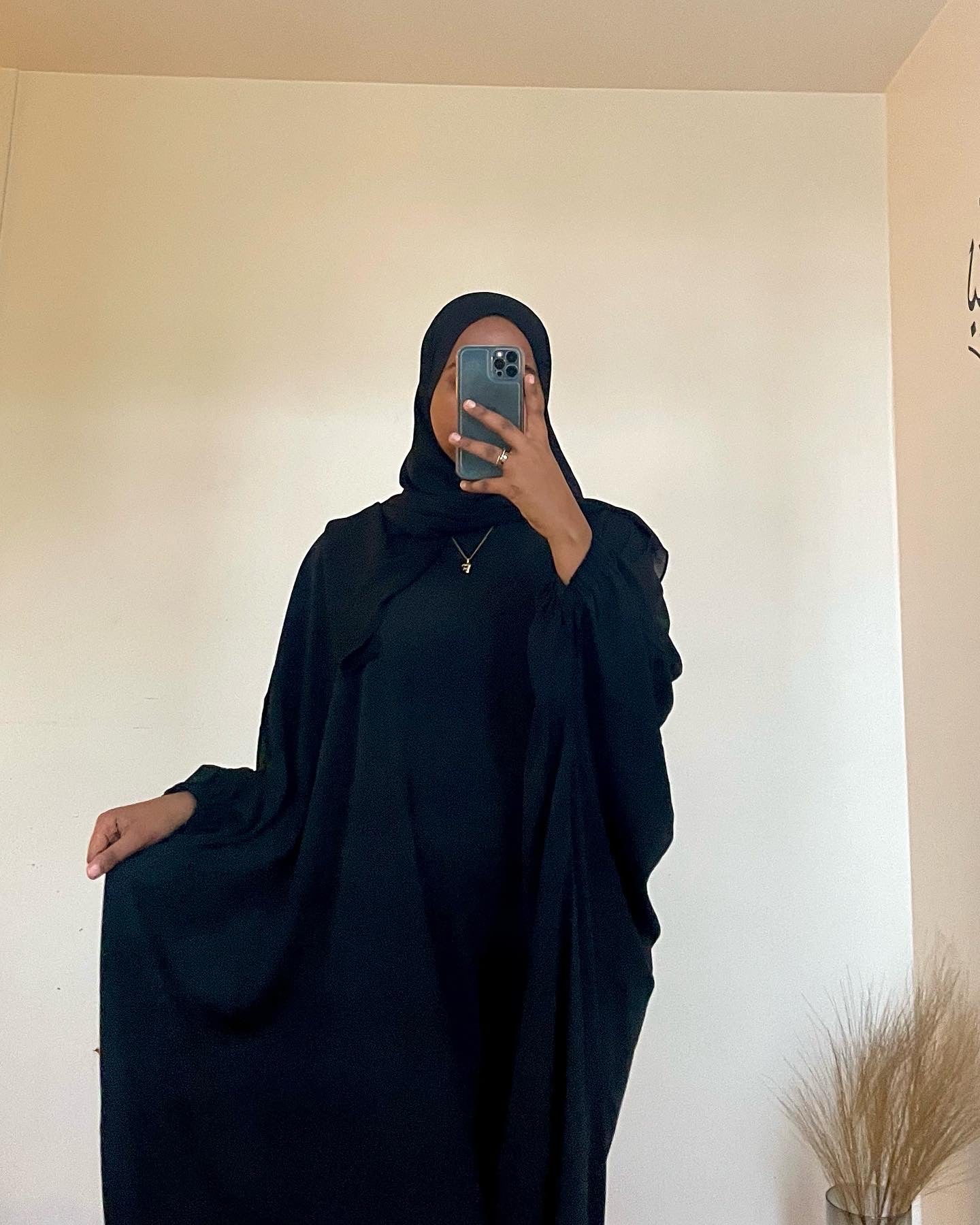 Butterfly Abaya (Black)